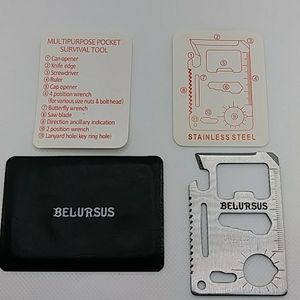 Multipurpose credit card sizes pocket survival tool